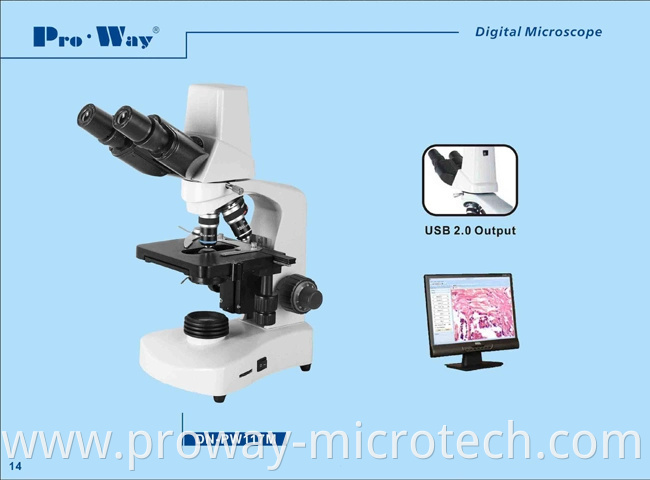 Professional Video Digital Biological Microscope (DN-PW117M)